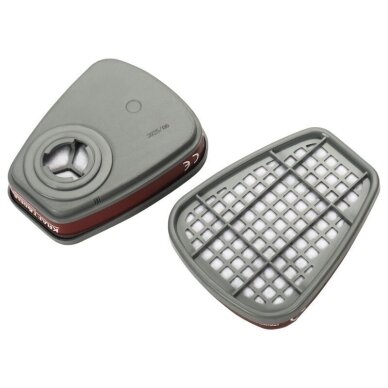 Kaukė viso veido, M su filtrais Kraftdele KD10031 15