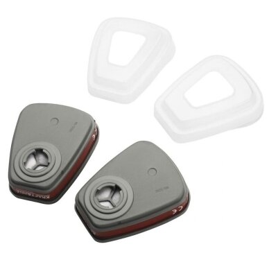 Kaukė viso veido, M su filtrais Kraftdele KD10031 14