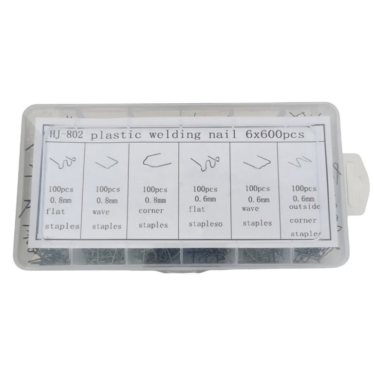 Kabės plastiko remontui 600vnt. 1 Kabės plastiko remontui 600vnt. 1