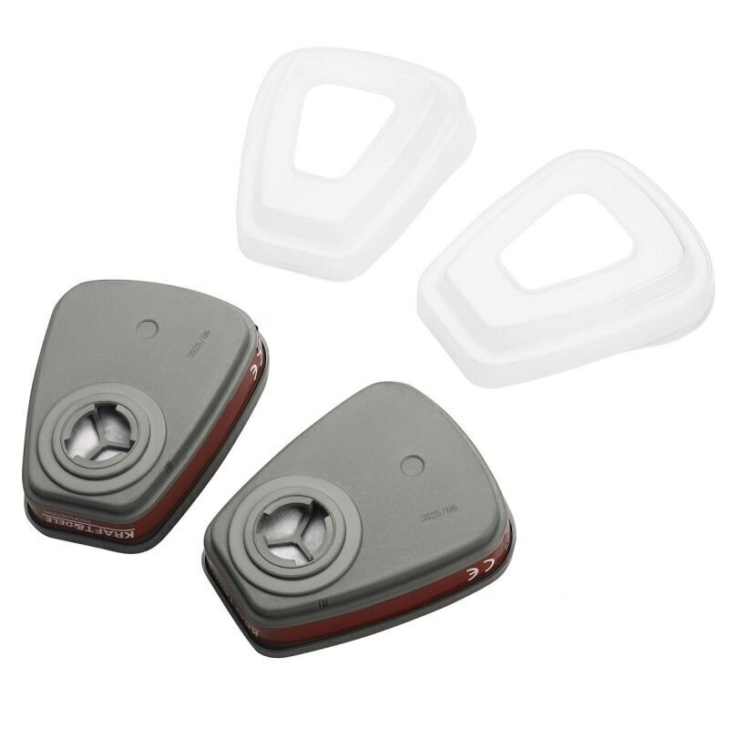 Kaukė viso veido, M su filtrais Kraftdele KD10031 14 Kaukė viso veido, M su filtrais Kraftdele KD10031 14