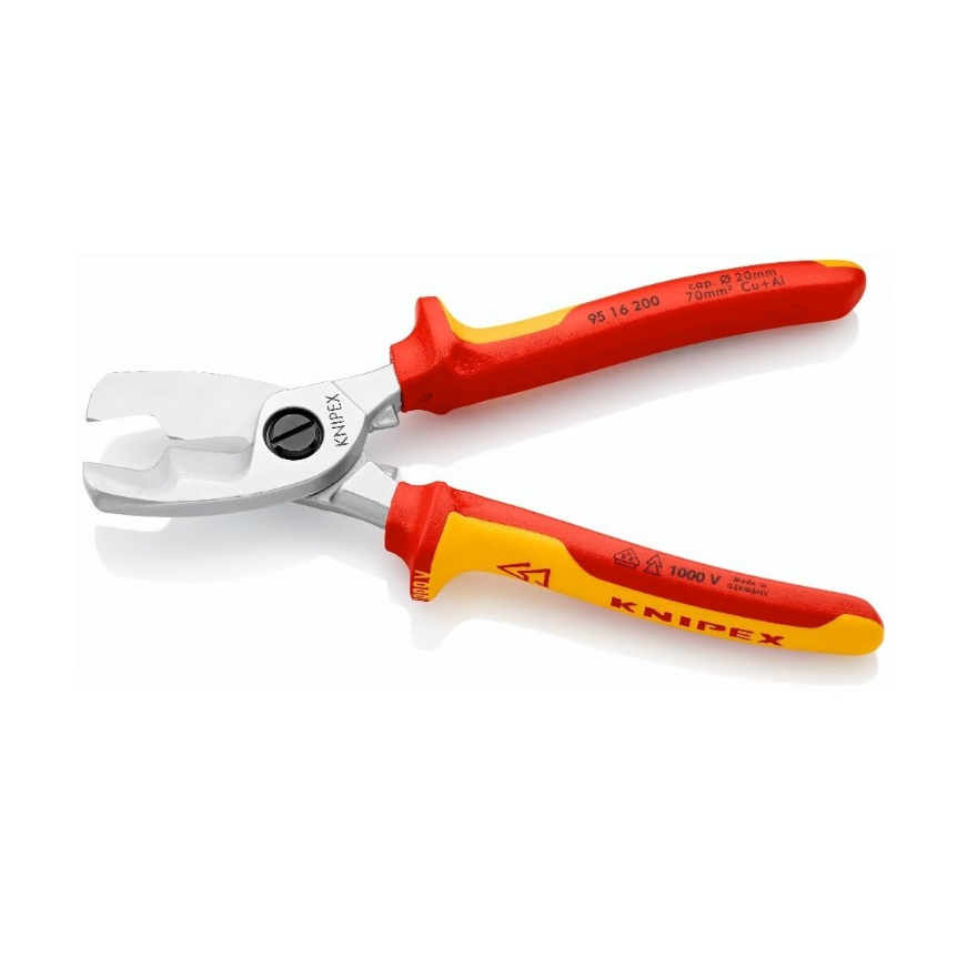 Kabelio kirpimo žirklės elektrikui VDE 200mm KNIPEX 2