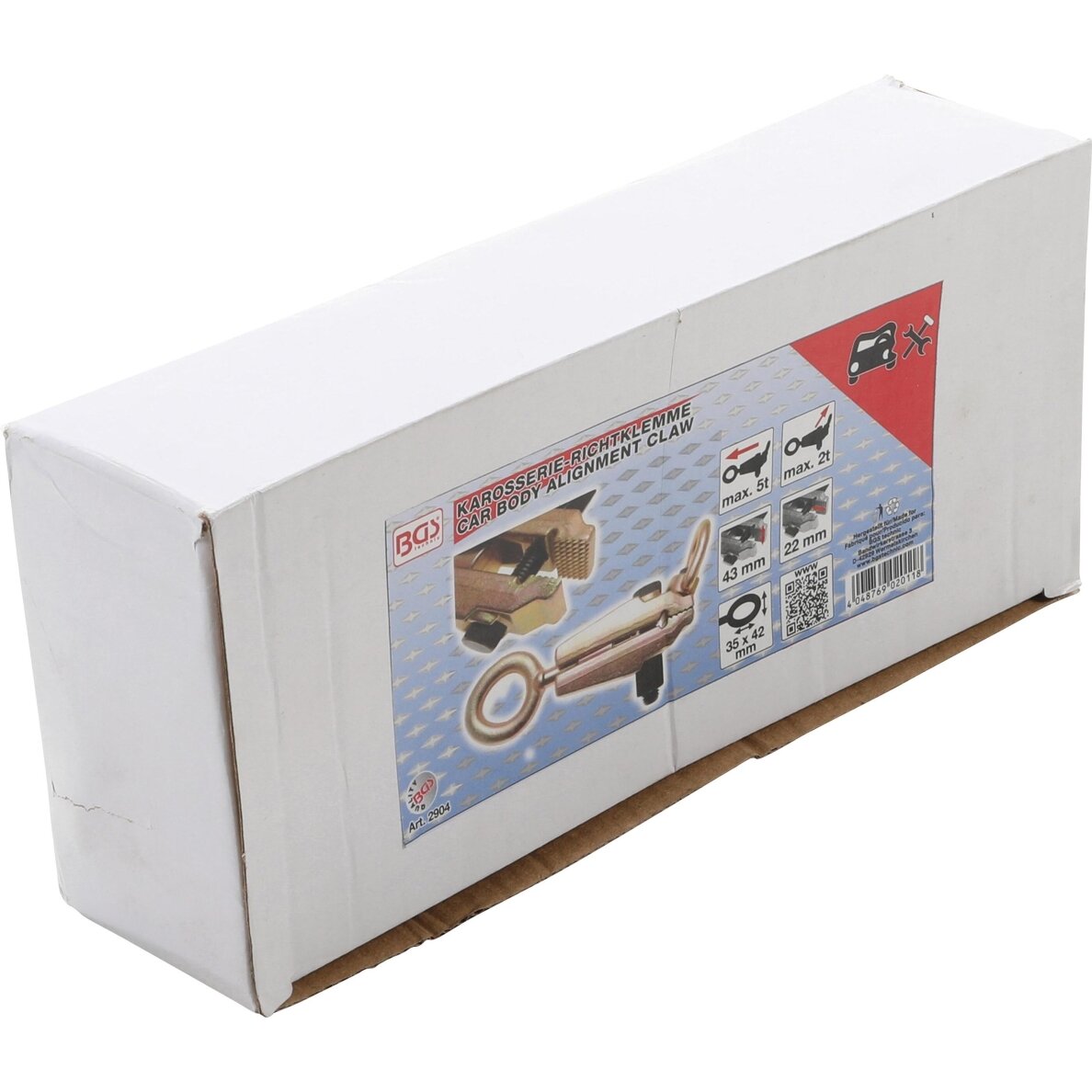 Kėbulo lyginimo spaustuvas 43 mm dvi traukos kryptys maks. 5T, į šoną 2T 2