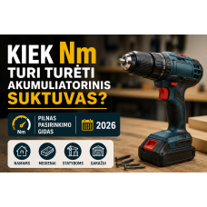 Kiek Nm turi turėti akumuliatorinis suktuvas? Pilnas pasirinkimo gidas 2026. Kiek Nm turi turėti akumuliatorinis suktuvas? Pilnas pasirinkimo gidas 2026.