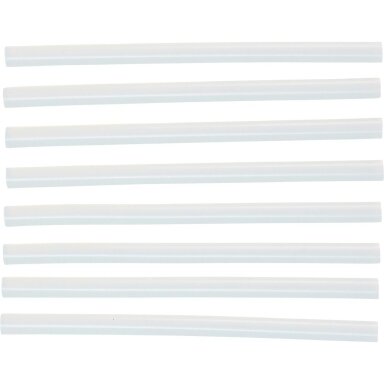 Klijų lazdelės, skaidrios Ø11mm x 200mm, 8vnt. Kraftmann 80857