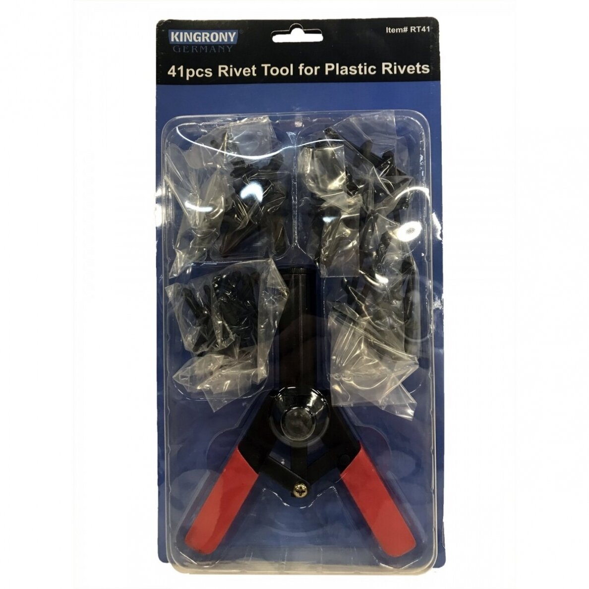 Kniediklis plastikinėms kniedėms su rinkiniu 41 vnt. 5 Kniediklis plastikinėms kniedėms su rinkiniu 41 vnt. 5