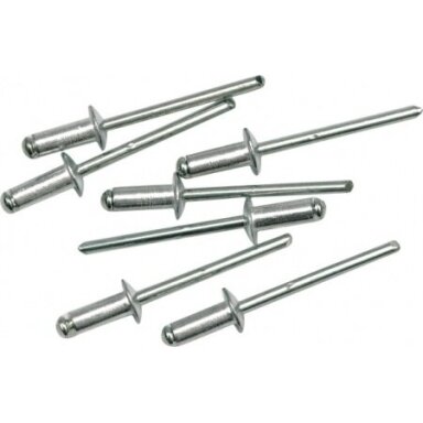Kniedės aliumininės | 6,4 X 3,2 mm | 50 vnt. VOREL