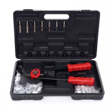 Kniediklis srieginėms kniedėms M3, M4, M5, M6, M8, M10, M12 lagamine