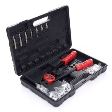 Kniediklis srieginėms kniedėms M3, M4, M5, M6, M8, M10, M12 lagamine