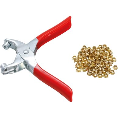 Kniedijimo replės su 100 apskritų kniedžių | 4,5 mm BGS