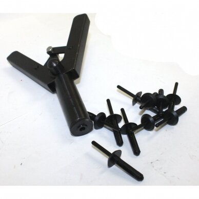 Kniediklis plastikinėms kniedėms su rinkiniu 41 vnt. 3 Kniediklis plastikinėms kniedėms su rinkiniu 41 vnt. 3