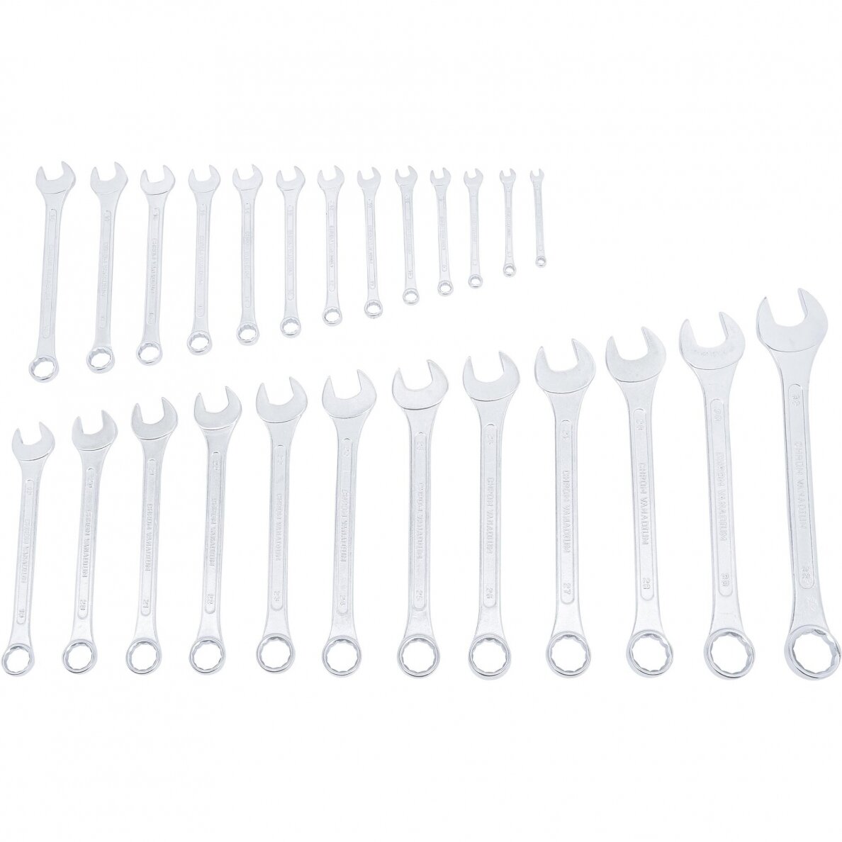 Kombinuotų raktų komplektas 6-32mm 25 vnt. 3 Kombinuotų raktų komplektas 6-32mm 25 vnt. 3