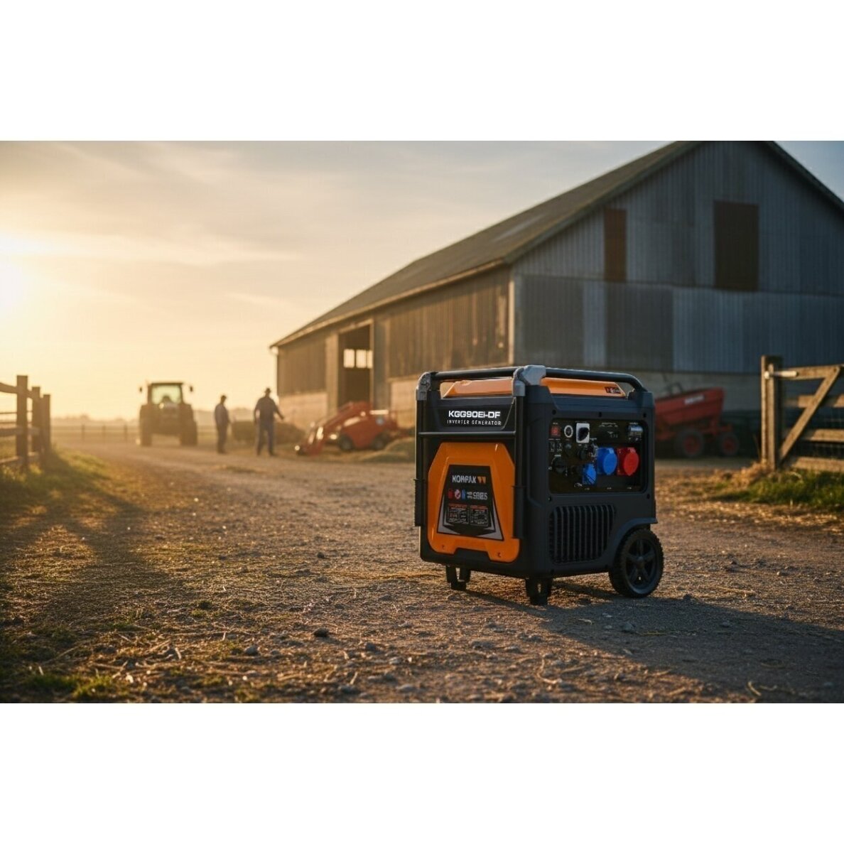 Kompak KGG90Ei-DF dvikuris trifazis inverterinis generatorius su ATS – 8,9 kW, 400/230V, benzinas / dujos 15