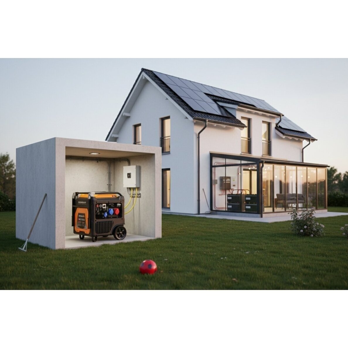 Kompak KGG90Ei-DF dvikuris trifazis inverterinis generatorius su ATS – 8,9 kW, 400/230V, benzinas / dujos 17