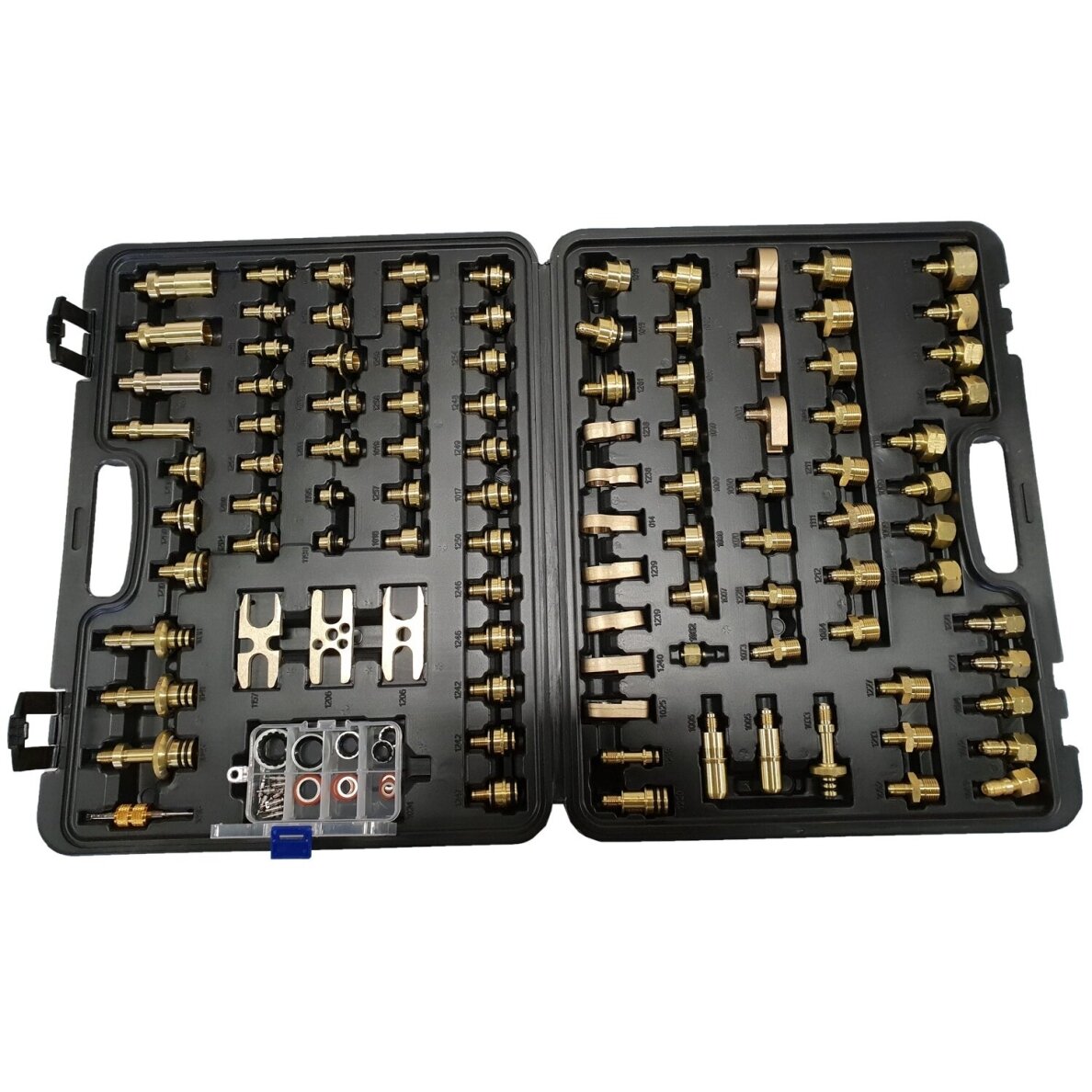 Kondicionieriaus nuotėkio testo rinkinys | žalvaris | 103 vnt. ESSEN TOOLS 1 Kondicionieriaus nuotėkio testo rinkinys | žalvaris | 103 vnt. ESSEN TOOLS 1