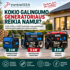 Kokio galingumo generatoriaus reikia namui? Kaip teisingai apskaičiuoti kW Kokio galingumo generatoriaus reikia namui? Kaip teisingai apskaičiuoti kW
