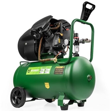 Kompresorius Wuber W54005, 50L (2 cilindrai, 8 BAR) 2000W, 170 l/min Kompresorius Wuber W54005, 50L (2 cilindrai, 8 BAR) 2000W, 170 l/min