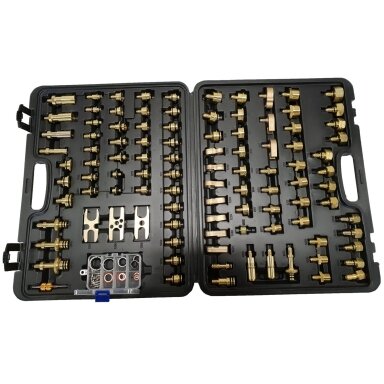 Kondicionieriaus nuotėkio testo rinkinys | žalvaris | 103 vnt. ESSEN TOOLS