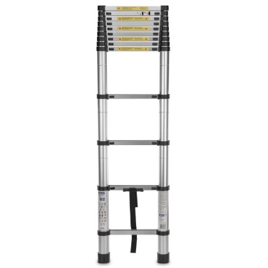 Kopėčios aliuminės teleskopinės 3,8m 150kg