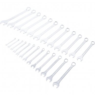 Kombinuotų raktų komplektas 6-32mm 25 vnt. 2 Kombinuotų raktų komplektas 6-32mm 25 vnt. 2