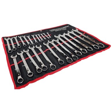Kombinuotų raktų rinkinys | Cr-V | 6 - 32 mm | 25 vnt. ESSEN TOOLS 4 Kombinuotų raktų rinkinys | Cr-V | 6 - 32 mm | 25 vnt. ESSEN TOOLS 4