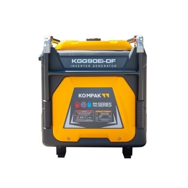 Kompak KGG90Ei-DF dvikuris trifazis inverterinis generatorius su ATS – 8,9 kW, 400/230V, benzinas / dujos 4