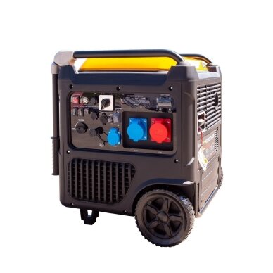 Kompak KGG90Ei-DF dvikuris trifazis inverterinis generatorius su ATS – 8,9 kW, 400/230V, benzinas / dujos 1