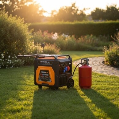 Kompak KGG90Ei-DF dvikuris trifazis inverterinis generatorius su ATS – 8,9 kW, 400/230V, benzinas / dujos 19