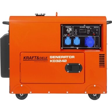 Dyzelinis generatorius KRAFT&DELE KD3242 7 kW su ATS, 230V Dyzelinis generatorius KRAFT&DELE KD3242 7 kW su ATS, 230V