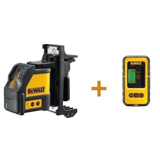 Kryžminis lazerinis nivelyras DeWalt + spindulio imtuvas 1 Kryžminis lazerinis nivelyras DeWalt + spindulio imtuvas 1