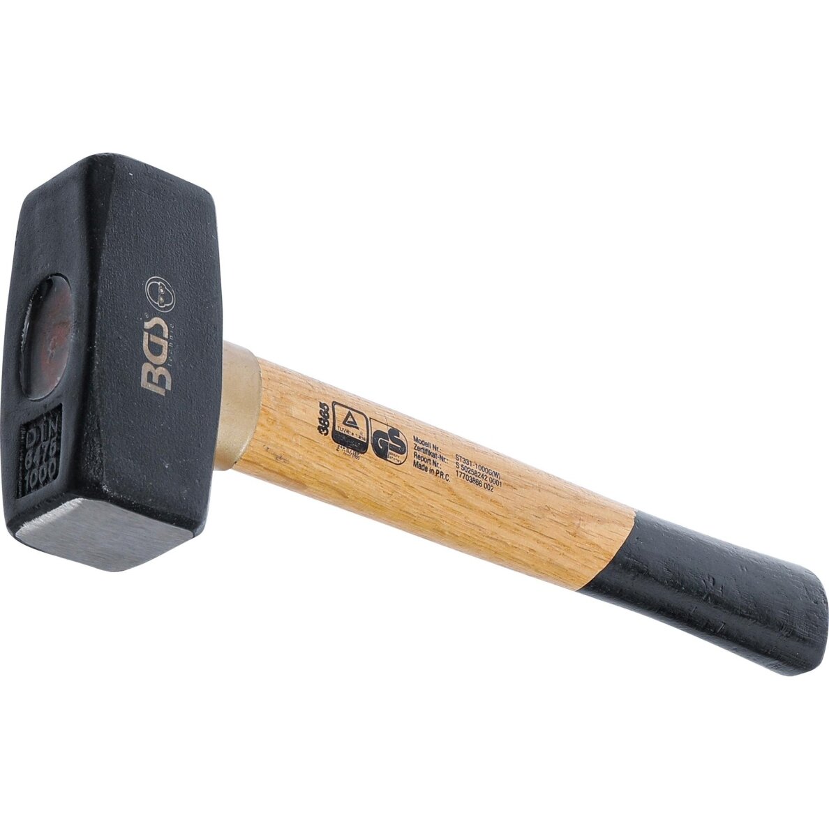 Kūjis su medine rankena 1000 g 3865 BGS Technik 1 Kūjis su medine rankena 1000 g 3865 BGS Technik 1