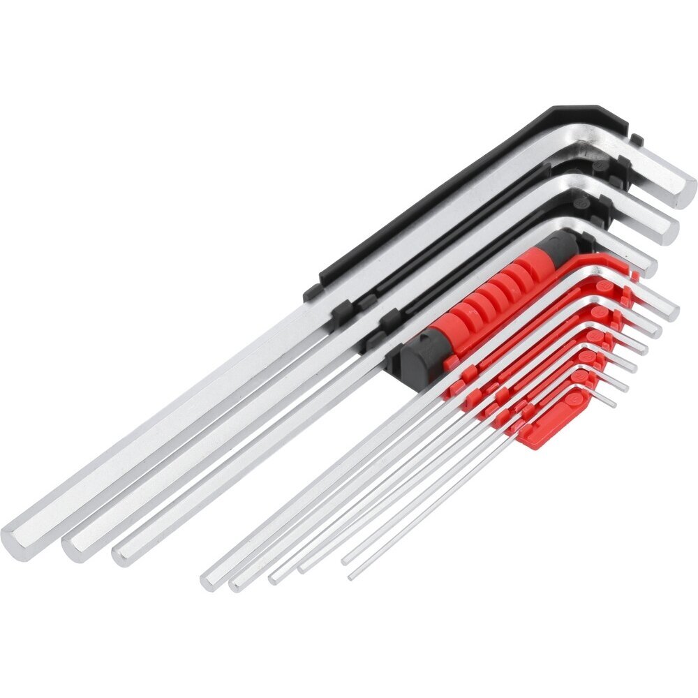 L tipo raktų rinkinys ilgas tipas hex šešiakampis 1,5 - 10 mm 9 vnt. YT-0501 YATO