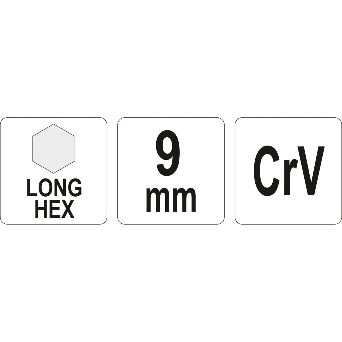 L tipo raktas | ilgas | hex šešiakampis | 9,0 mm 1 L tipo raktas | ilgas | hex šešiakampis | 9,0 mm 1