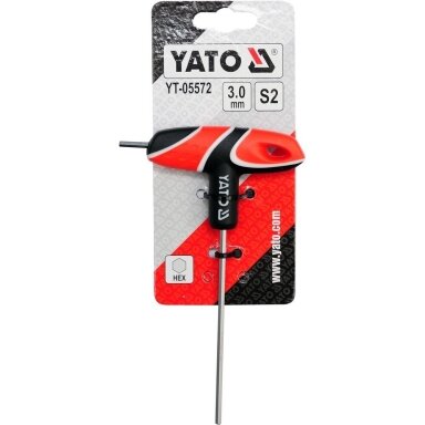L tipo atsuktuvas HEX su rankena 3 mm YATO L tipo atsuktuvas HEX su rankena 3 mm YATO