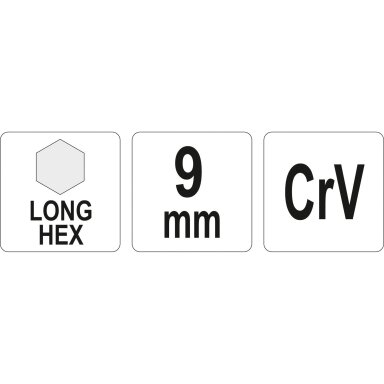 L tipo raktas | ilgas | hex šešiakampis | 9,0 mm L tipo raktas | ilgas | hex šešiakampis | 9,0 mm