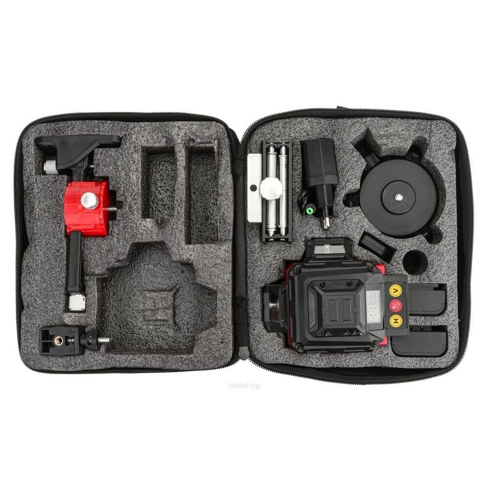 Lazerinis nivelyras 4D 360 GREEN RED TECHNIC 6 Lazerinis nivelyras 4D 360 GREEN RED TECHNIC 6