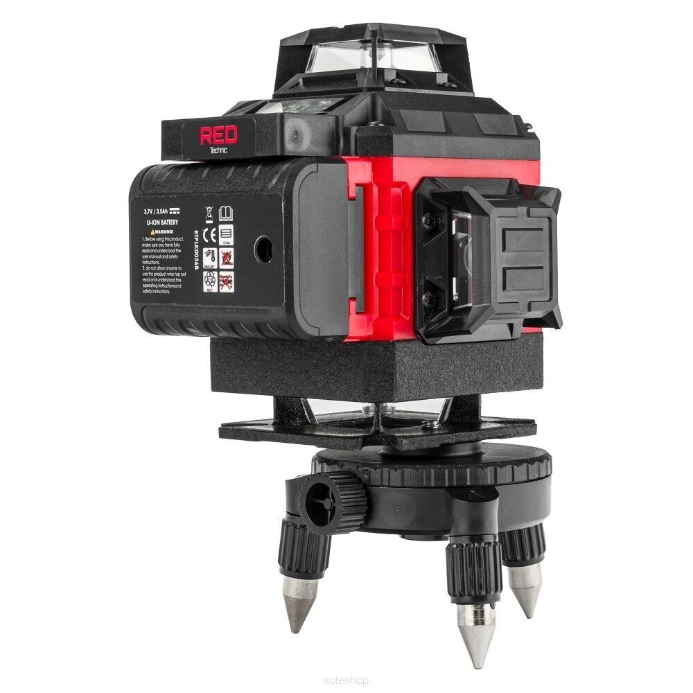 Lazerinis nivelyras 4D 360 GREEN RED TECHNIC 3 Lazerinis nivelyras 4D 360 GREEN RED TECHNIC 3