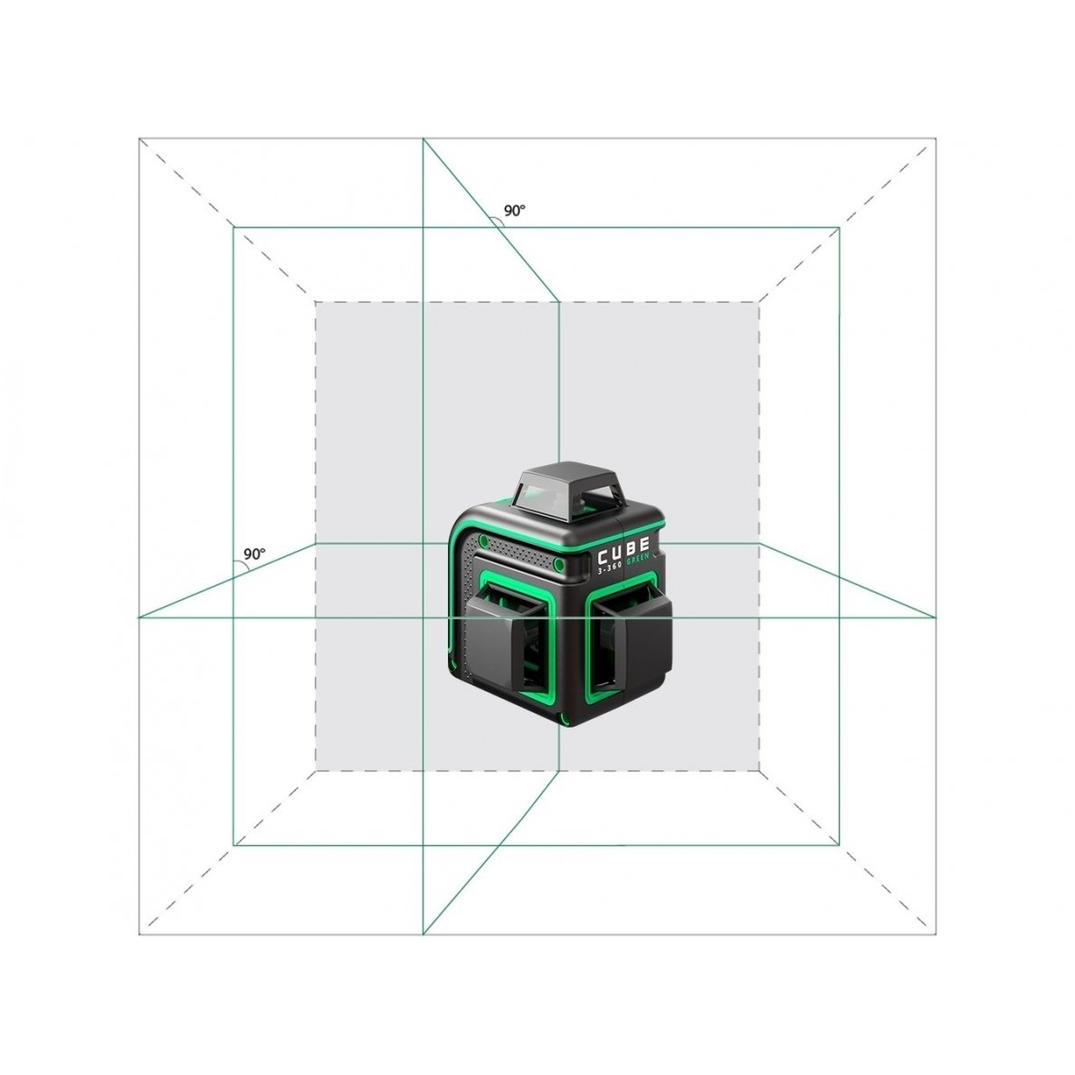 Lazerinis nivelyras ADA CUBE 3-360 GREEN Ultimate Edition (žalios linijos) 1