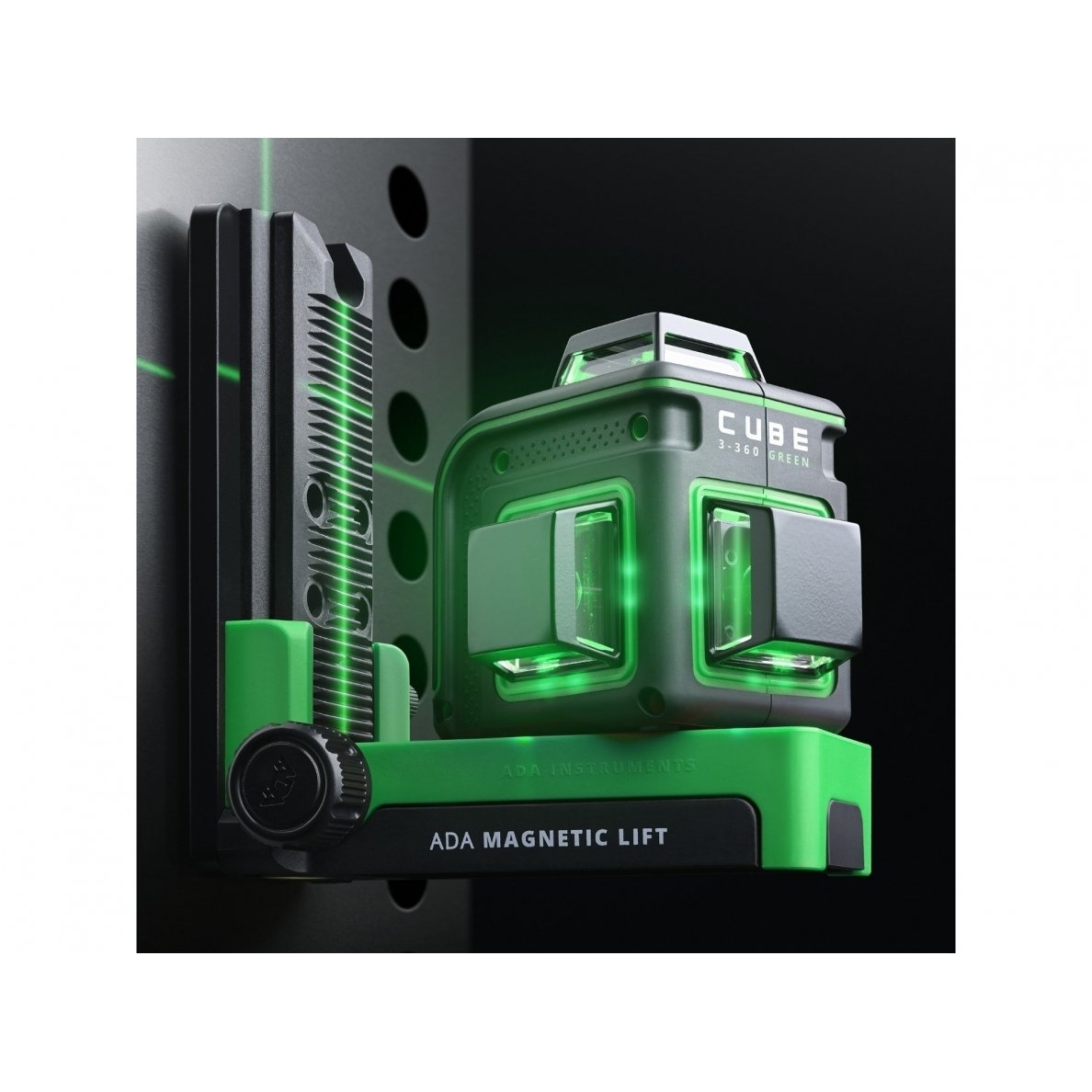 Lazerinis nivelyras ADA CUBE 3-360 GREEN Ultimate Edition (žalios linijos) 12