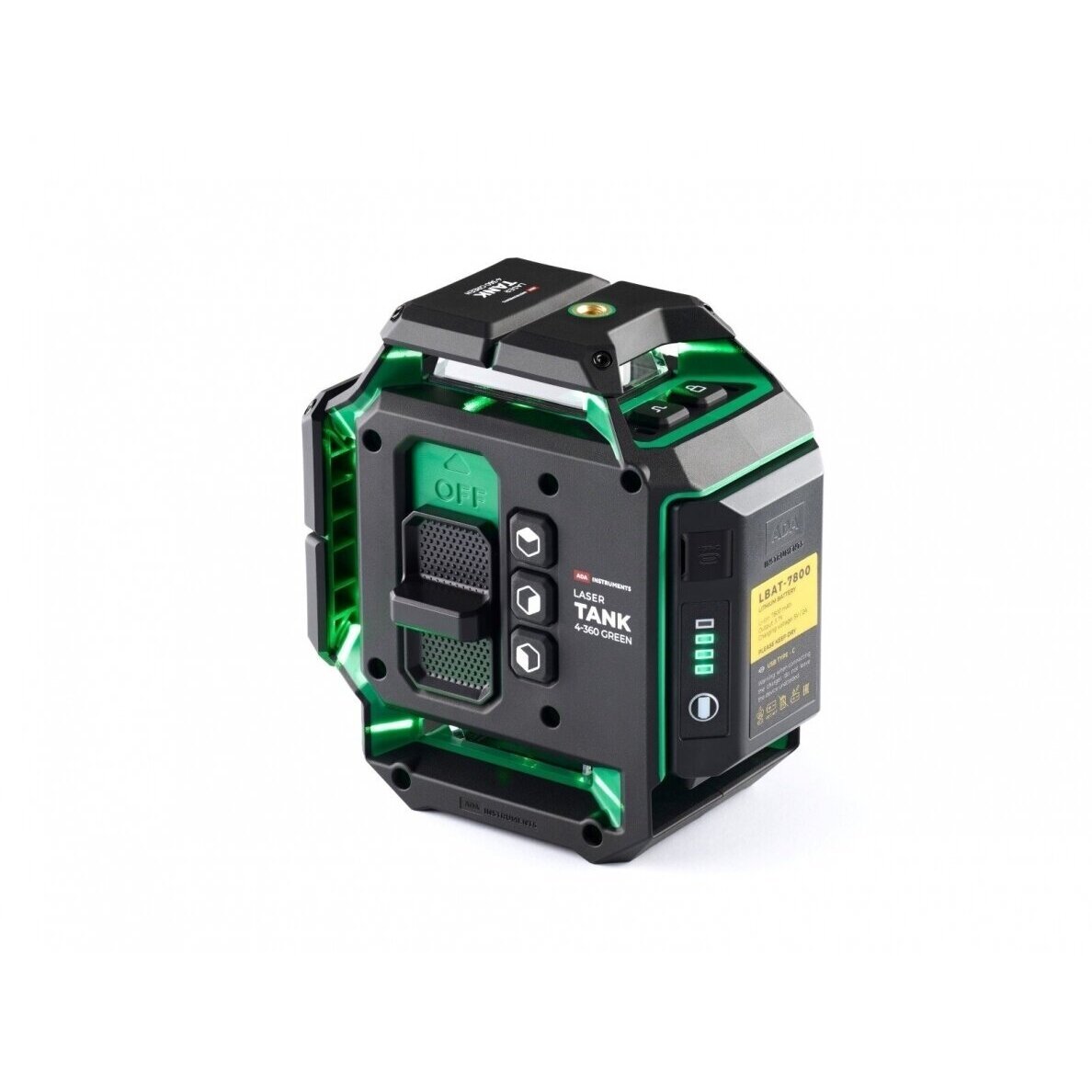 Lazerinis nivelyras ADA LaserTANK 4-360 GREEN Ultimate Edition (žalios linijos) 4 Lazerinis nivelyras ADA LaserTANK 4-360 GREEN Ultimate Edition (žalios linijos) 4