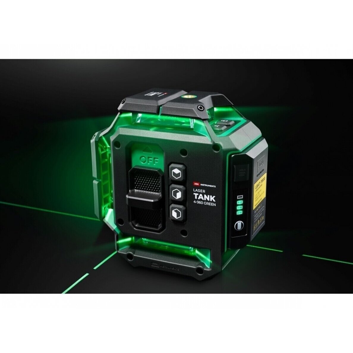 Lazerinis nivelyras ADA LaserTANK 4-360 GREEN Ultimate Edition (žalios linijos) 18 Lazerinis nivelyras ADA LaserTANK 4-360 GREEN Ultimate Edition (žalios linijos) 18
