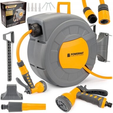 Laistymo žarna su automatine rite 20m 1/2" Laistymo žarna su automatine rite 20m 1/2"