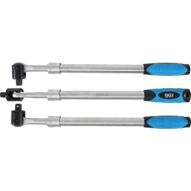Lanksti rankena, ištraukiama išorinis kvadratas 12,5mm(1/2") 450 - 600mm Lanksti rankena, ištraukiama išorinis kvadratas 12,5mm(1/2") 450 - 600mm