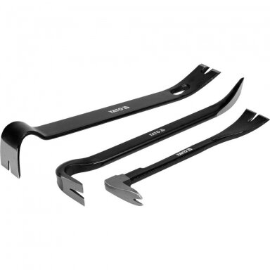 Laužtuvų, viniatraukių rinkinys 3vnt. YATO YT-47303 Laužtuvų, viniatraukių rinkinys 3vnt. YATO YT-47303