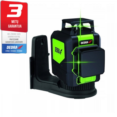 Lazerinis nivelyras 2D DEDRA, žalias spindulys 2x360° Lazerinis nivelyras 2D DEDRA, žalias spindulys 2x360°
