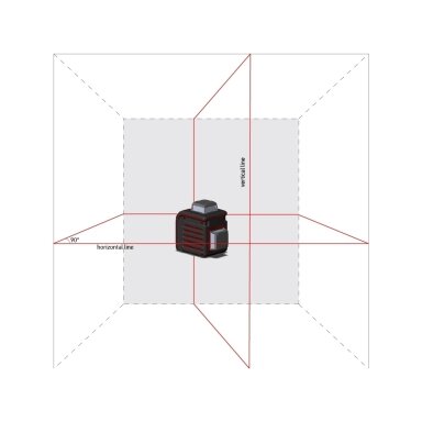 Lazerinis nivelyras Cube 2-360, ADA Lazerinis nivelyras Cube 2-360, ADA