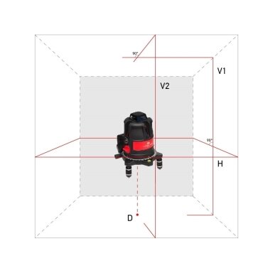 Lazerinis nivelyras ULTRALiner 360 2V, ADA Lazerinis nivelyras ULTRALiner 360 2V, ADA