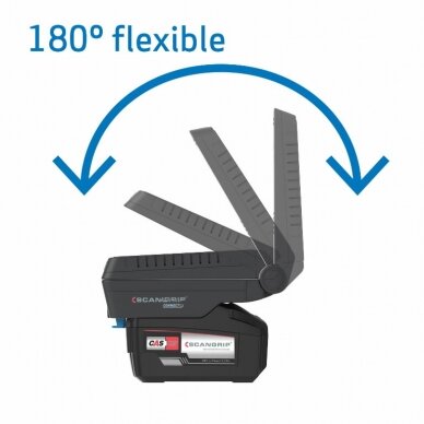 Lankstus šviestuvas BASIC CONNECT, 1300 lm, korpusas CAS, Scangrip 9 Lankstus šviestuvas BASIC CONNECT, 1300 lm, korpusas CAS, Scangrip 9