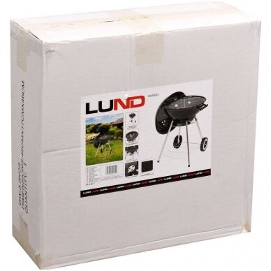 Lauko kepsninė - grilis su dangčiu, apvalios grotelės 41 cm + dėklas 6 Lauko kepsninė - grilis su dangčiu, apvalios grotelės 41 cm + dėklas 6