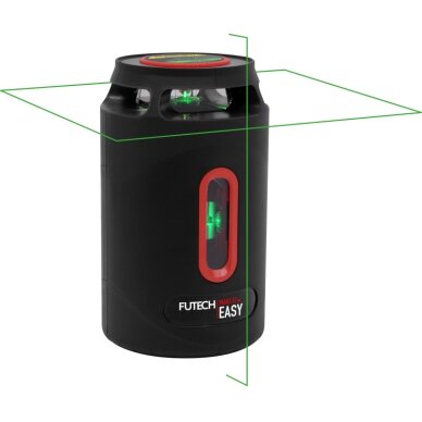Lazerinis matuoklis Futech 360°, žalias Lazerinis matuoklis Futech 360°, žalias