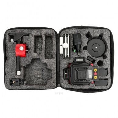 Lazerinis nivelyras 4D 360 GREEN RED TECHNIC 6 Lazerinis nivelyras 4D 360 GREEN RED TECHNIC 6